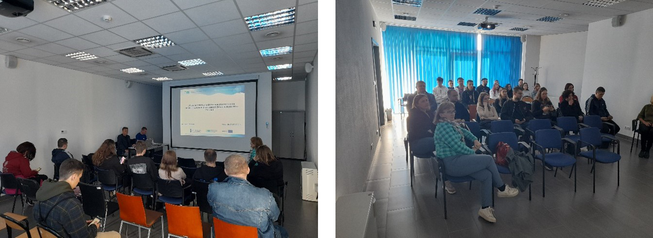 Prezentacja multimedialna nt. eksploatacji zbiornika Nysa w sali seminaryjnej budynku zapory zbiornika Nysa