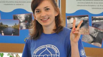Anna Wojtas, studentka z SKN Hydrologów i Hydrotechników